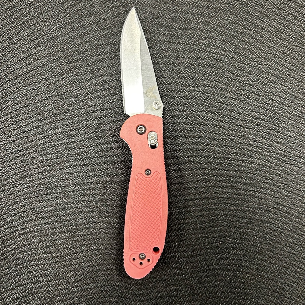 Pink Benchmade “mini griptilian” folding knife